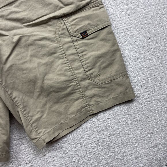 BC Clothing Expedition Shorts Mens 36 Beige Cargo Stretch Outdoor Fishing Belted - Picture 4 of 13